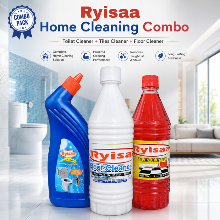 Ryisaa Combo Pack of 3 - Tiles, Floor & Toilet Cleaner