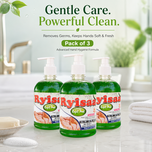 Ryisaa Glycerin Liquid Hand Wash Refill - Pack of 3