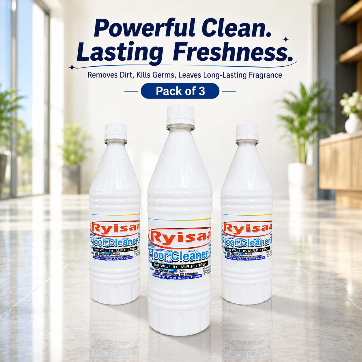 Ryisaa Floor Cleaner - Pack of 3
