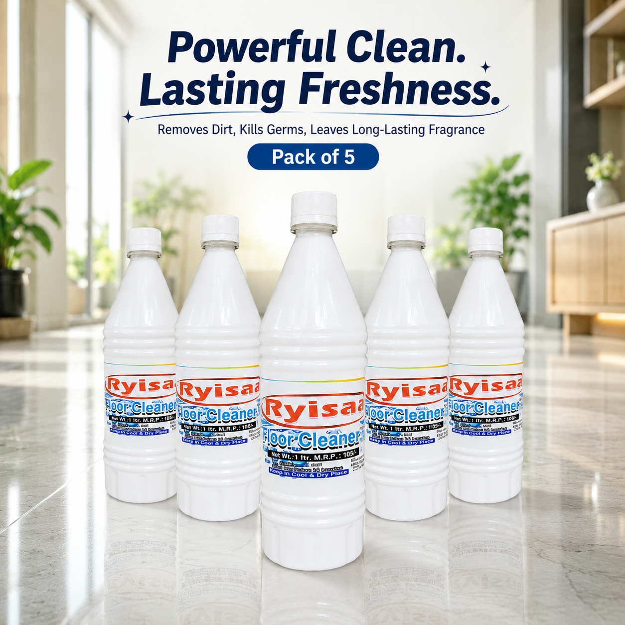 Ryisaa Floor Cleaner - Pack of 5