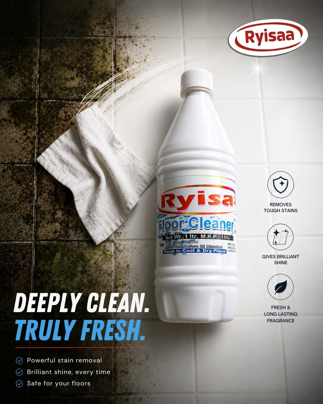 Ryisaa Floor Cleaner - Pack of 2