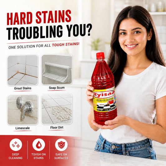 Ryisaa Combo Pack of 3 - Tiles, Floor & Toilet Cleaner